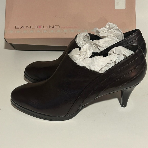Bandolino Dark Brown leather ankle boot - Picture 5 of 5